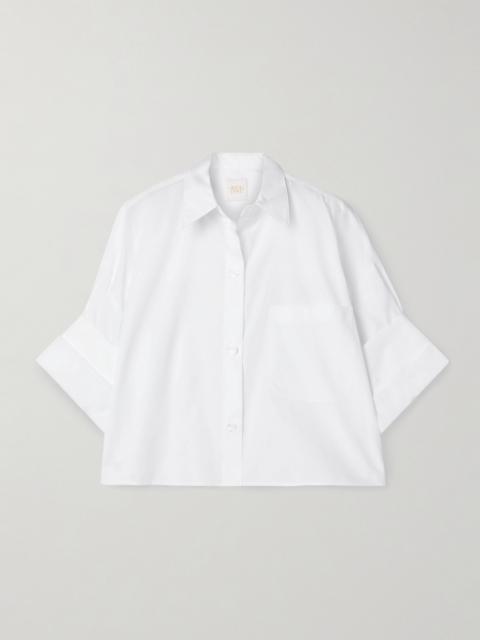 Next Ex Cropped Cotton-poplin Shirt