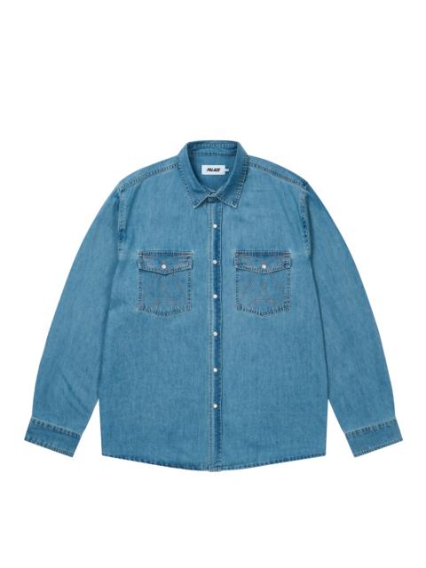 DENIM WESTERN OVER SHIRT STONE WASH