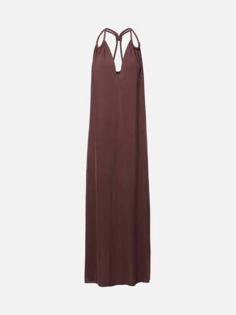 Satin maxi dress