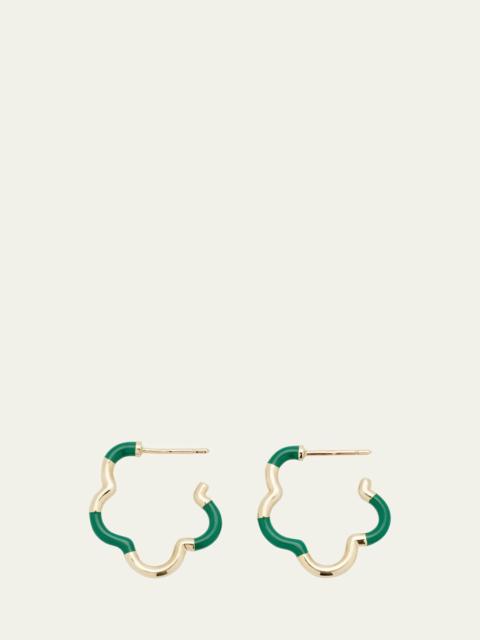 Evergreen Enamel Mini Earrings