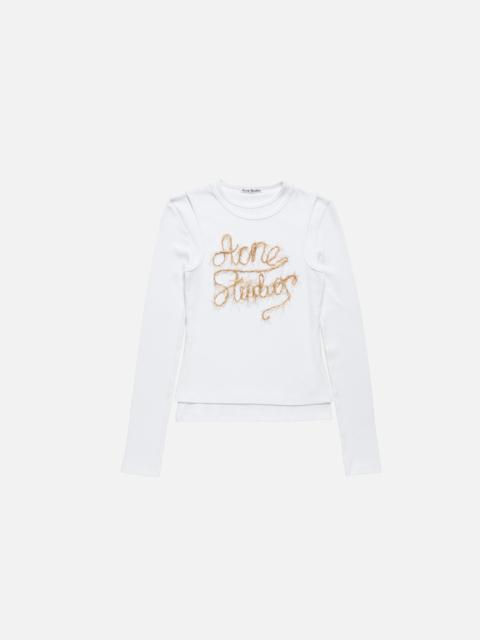 Layered logo t-shirt - Optic White