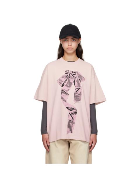 Pink Bow Print T-shirt