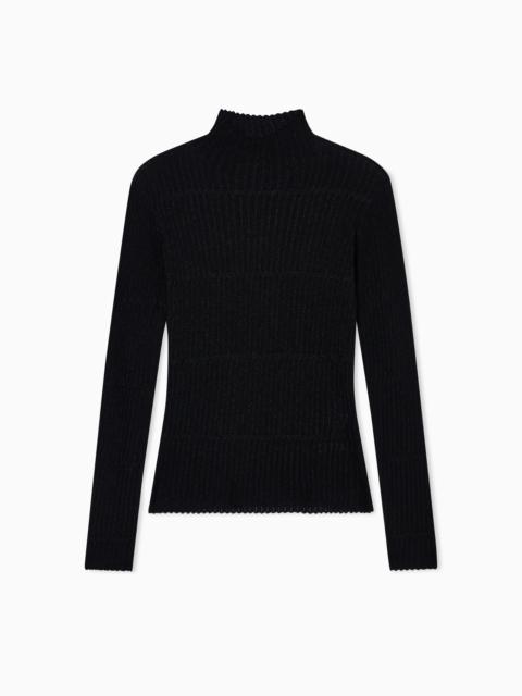 3D-EFFECT LUREX KNIT