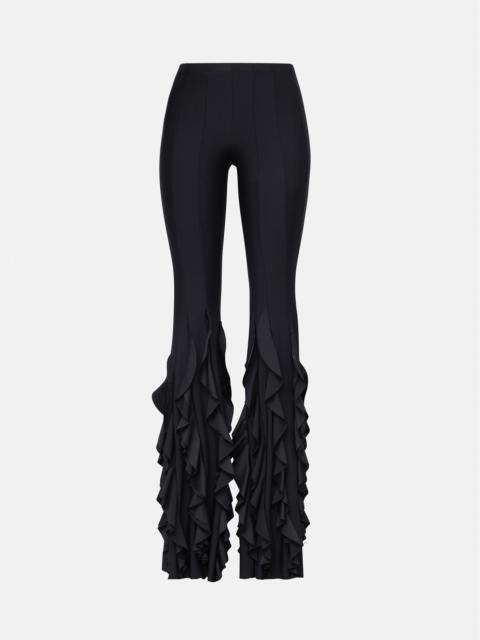 RHONDA RUFFLE TROUSERS BLACK