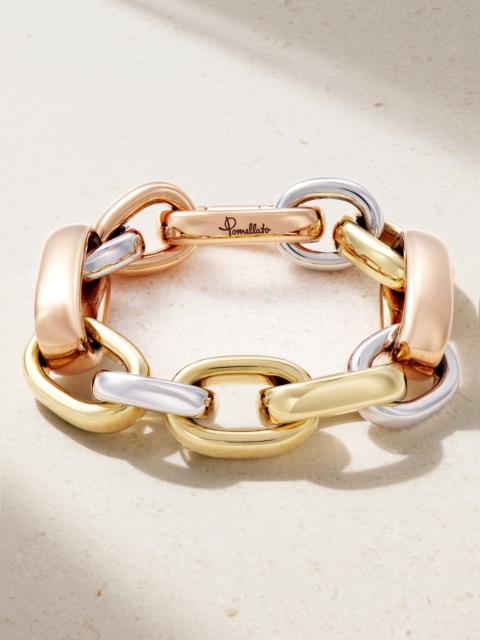Iconica 18-karat Yellow And Rose Gold And Rhodium-plated Bracelet