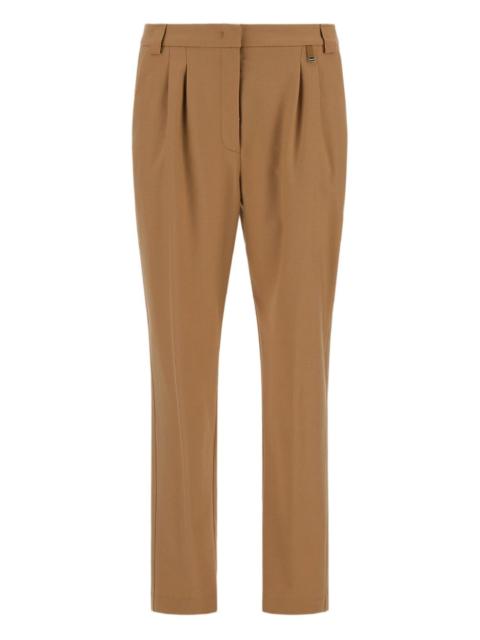 pleated-front trousers