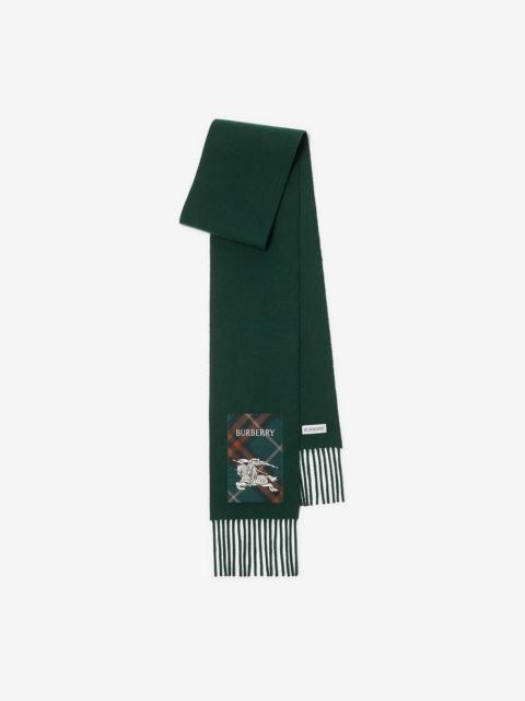 Check Label Cashmere Scarf