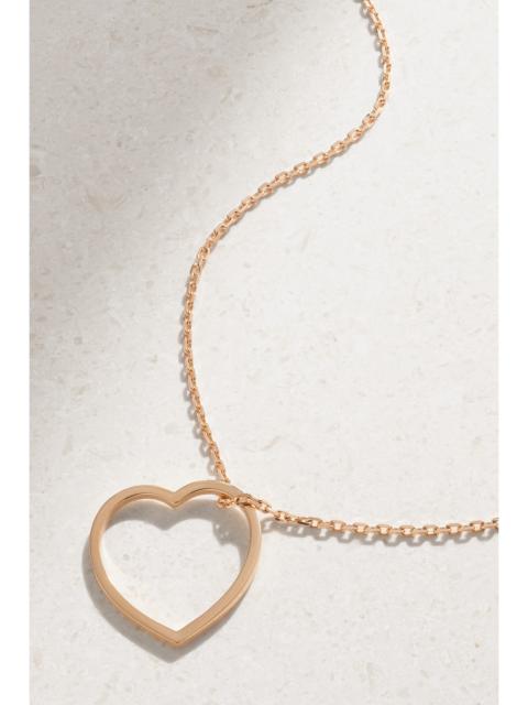 Antifer Heart 18-karat Rose Gold Necklace