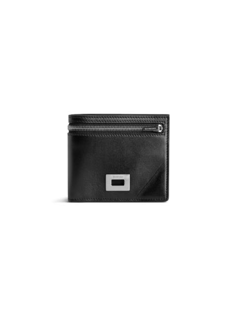 Men's Rodeo Square Folded Wallet  in Black