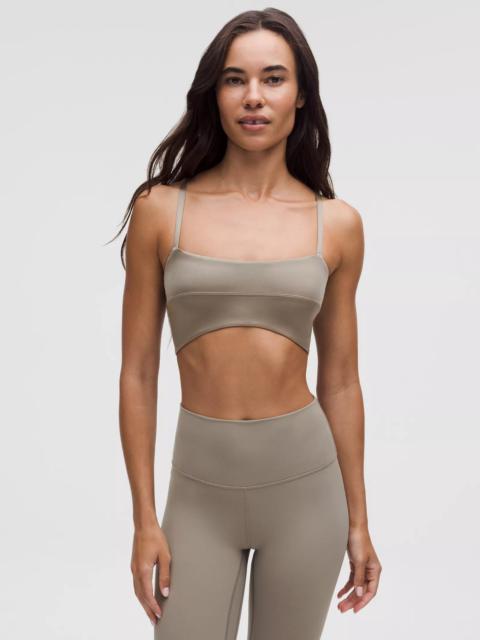 Satin Spaghetti-Strap Yoga Bra *Light Support, A/B Cup