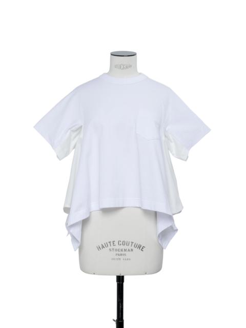 Light Weight Denim x Cotton Jersey T-Shirt