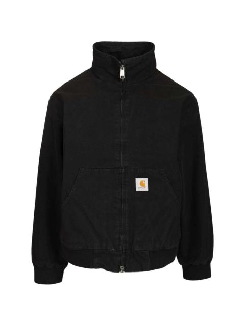 Ravon logo-patch bomber jacket