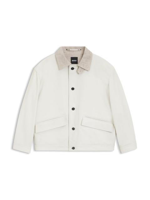 NAPPA LEATHER JACKET IN AN OVERSIZED FIT