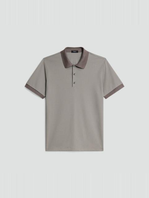 Polo Shirt in Cotton-Blend Jacquard
