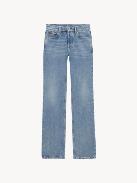 NICO LOW-RISE JEANS IN BAHAMAS BLUE DENIM