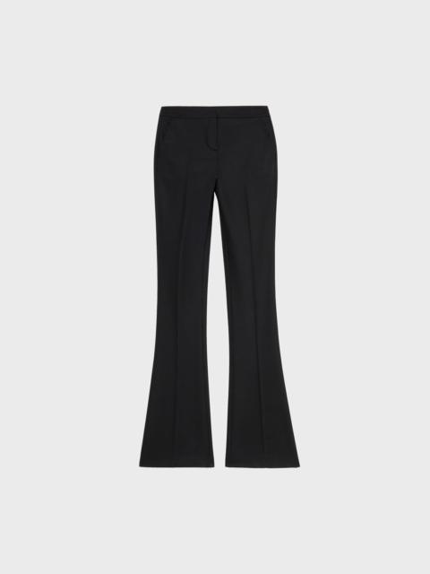 TWILL WOOL PIPE TROUSERS
