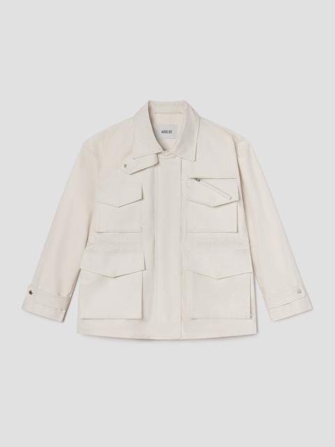 AUBREY JACKET IN CHALK WHITE