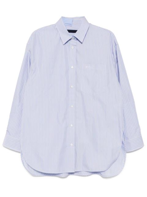 pinstripe pattern shirt
