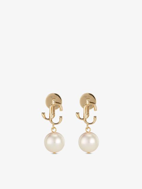 JC Pearl Earring
Gold-Finish Metal JC Pearl Stud Earrings