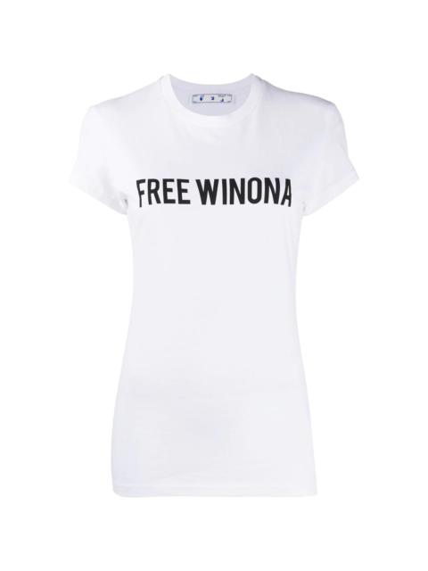 Free Winona printed T-shirt