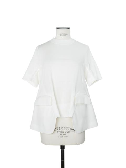 Wool Suiting x Cotton Knit Pullover