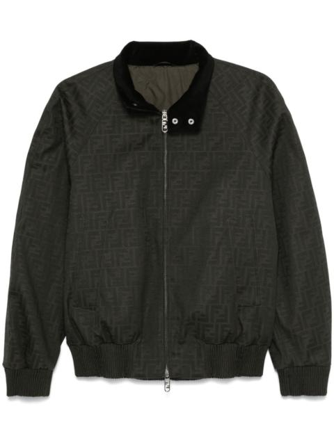 FF-jacquard bomber jacket
