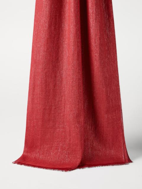 Cashmere and silk sparkling scarf