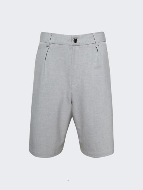 Pleated Shorts Grey