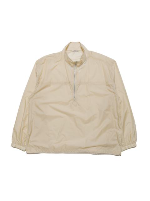 Light Nylon Half Zip Pullover Light Yellow