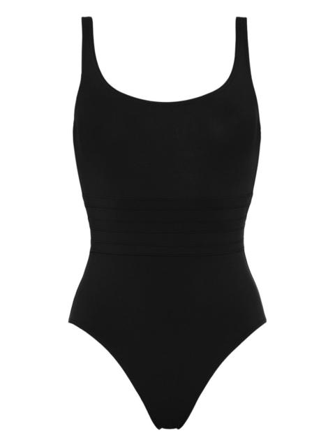 Asia panelled one-piece swimsuit