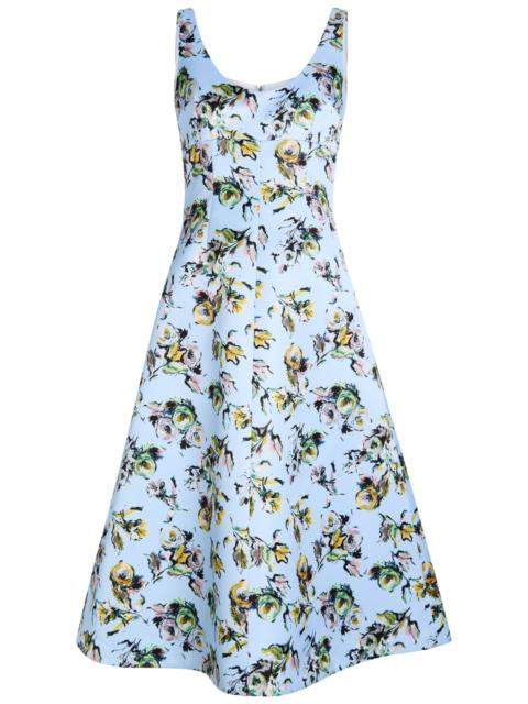 Emilia Wickstead Abella Floral-print Satin Midi Dress