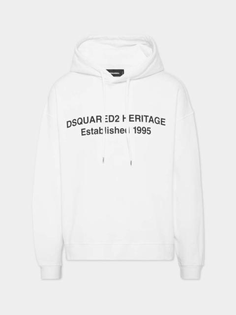 RELAX FIT DSQUARED2 HERITAGE HOODIE