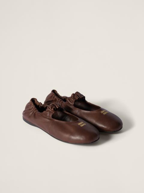 Nappa leather ballerinas