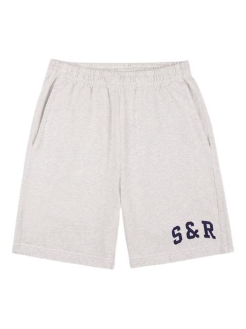 patch pocket drawstring shorts