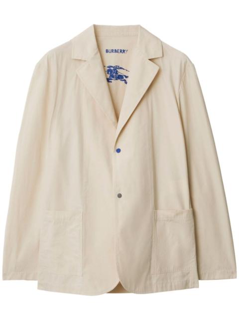 notched-lapel single-breasted blazer