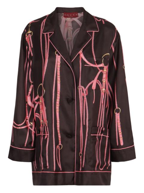 jacquard pocket jacket