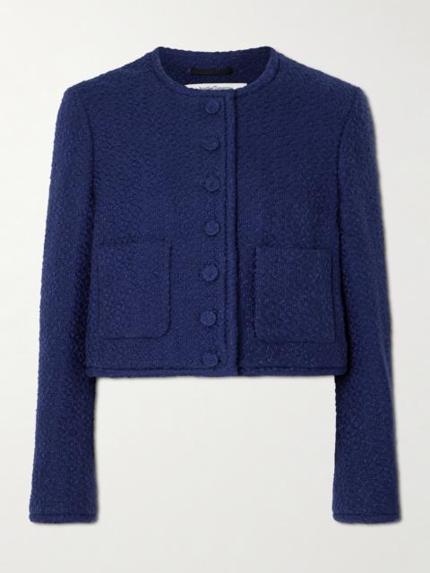 Cropped Organic Cotton-tweed Jacket