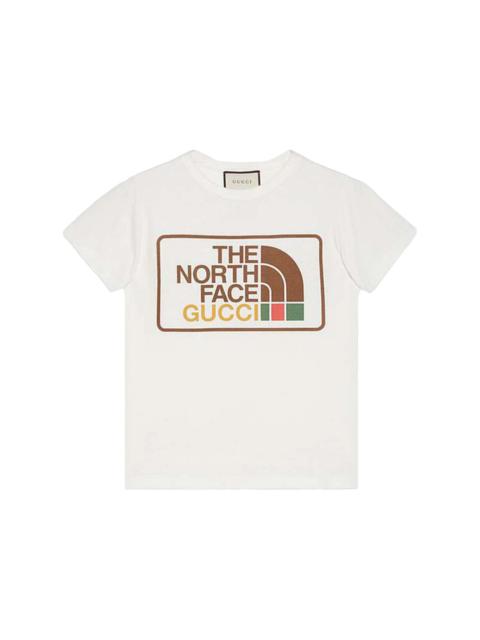 Gucci x The North Face Print Cotton T-shirt Beige