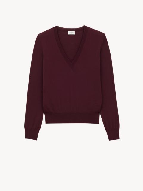 V-NECK SWEATER IN WOOL