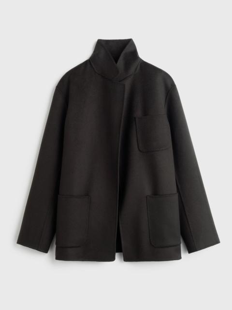Patch pocket doublé jacket espresso