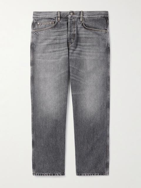 Slim-Fit Straight-Leg Jeans Gray