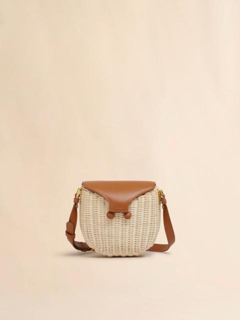 NATURAL RATTAN MIDOLLINO CROSSBODY BAG