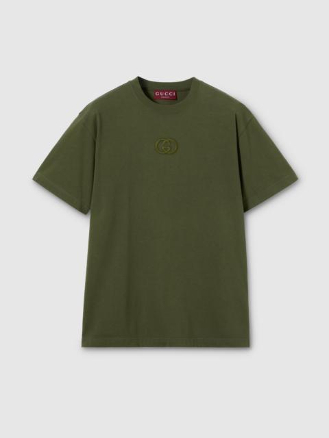 Cotton jersey T-shirt with embroidery