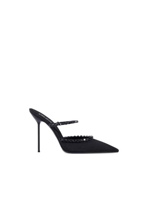 Lidia crystal-embellished pointed mules