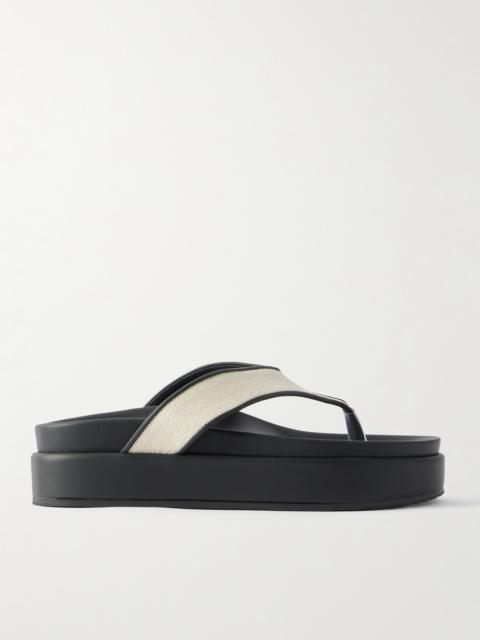 Charys2flatform Rubber-trimmed Canvas Platform Sandals