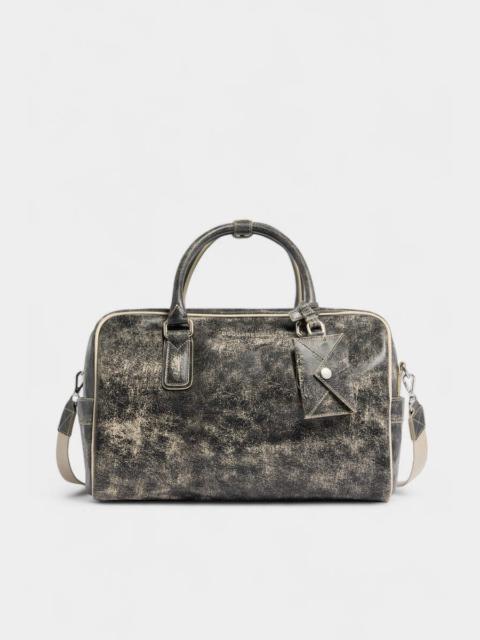 D2 CRAKED LEATHER DUFFLE