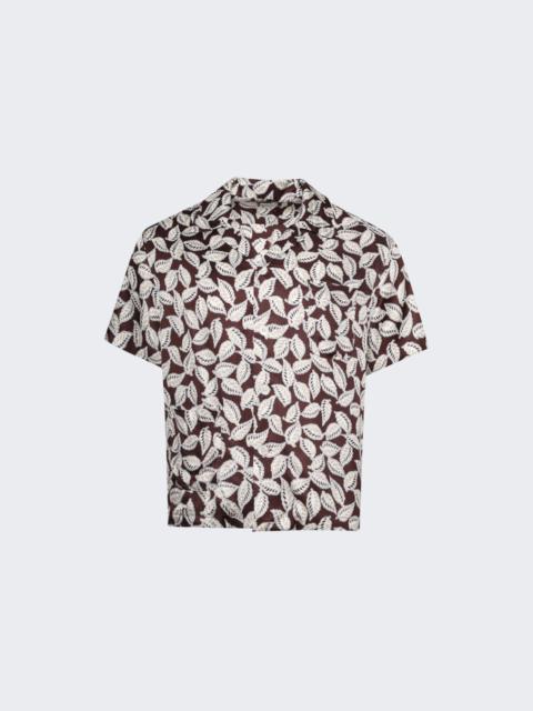 Paper Birch Short Sleeve Shirt Brown White