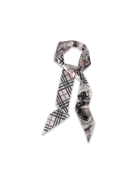 tartan graphic scarf