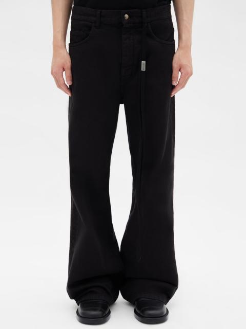 Modest 5 Pockets Relaxed Flared Trousers