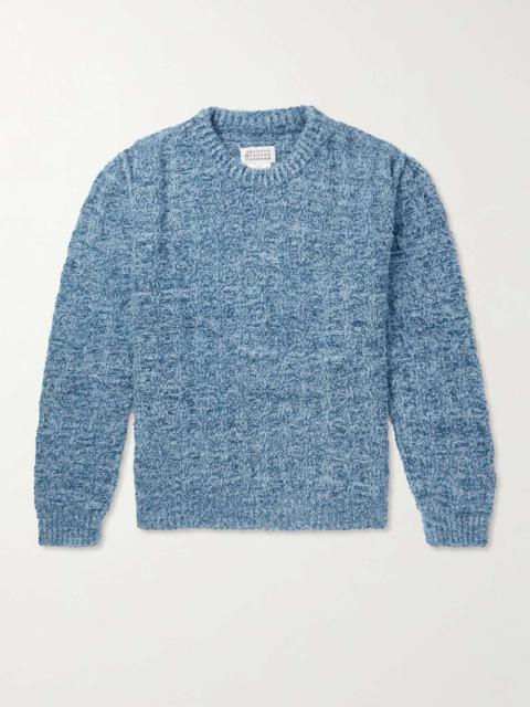 Cotton-Blend Bouclé Sweater